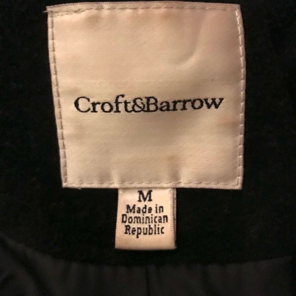 Women’s Winter Navy Blue Classic Wool Coat Jacket M - Picture 5 of 5